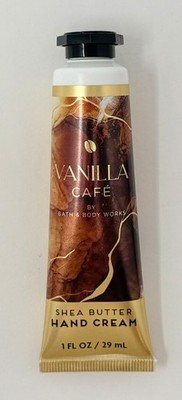 1 NEW BATH & BODY WORKS VANILLA CAFE HAND CREAM LOTION TRAVEL  1OZ SHEA BUTTER