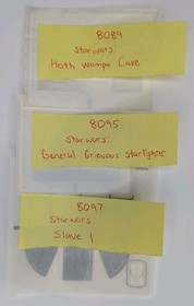 LEGO Star Wars Partial Sticker Sheet Lot (24 Sheets) 2005&ndash;2015 | Sets 6208&ndash;9498