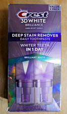 Crest 3DWhite Deep Stain Remover Brilliant White Toothpaste - 3.1oz/2pk