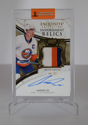 2019-20 Exquisite Collection Endorsement Relics Auto Patch Anders Lee 49/50