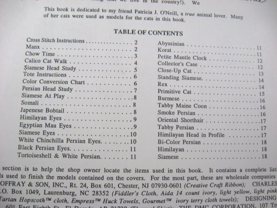 Pattern Chart-Cross Stitch CATS, Cross Stitch BABY, Needle Point Pillow-Vtg. - Image 4 of 4