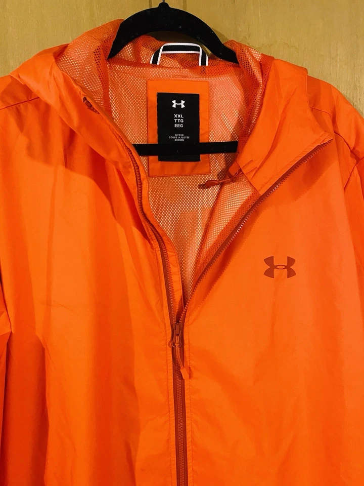 Chaqueta/Rompevientos Under Armour Para Hombre Repelente al Agua con Capucha Talla XXL Nueva Foto 2 de 4