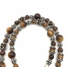 Handmade Bali Style Sterling Silver & Tigers Eye Toggle Necklace 19" 30g! #54 — photo 5