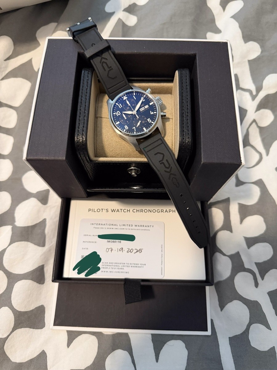 IWC Pilot automatic Chronograph 41mm watch IW388116 APXGP