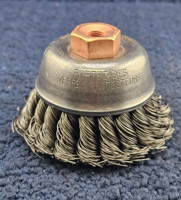 (QTY 3) Osborn 33461: Cup Brush 2-3/4 in-0.02 in Carbon Steel Knotted