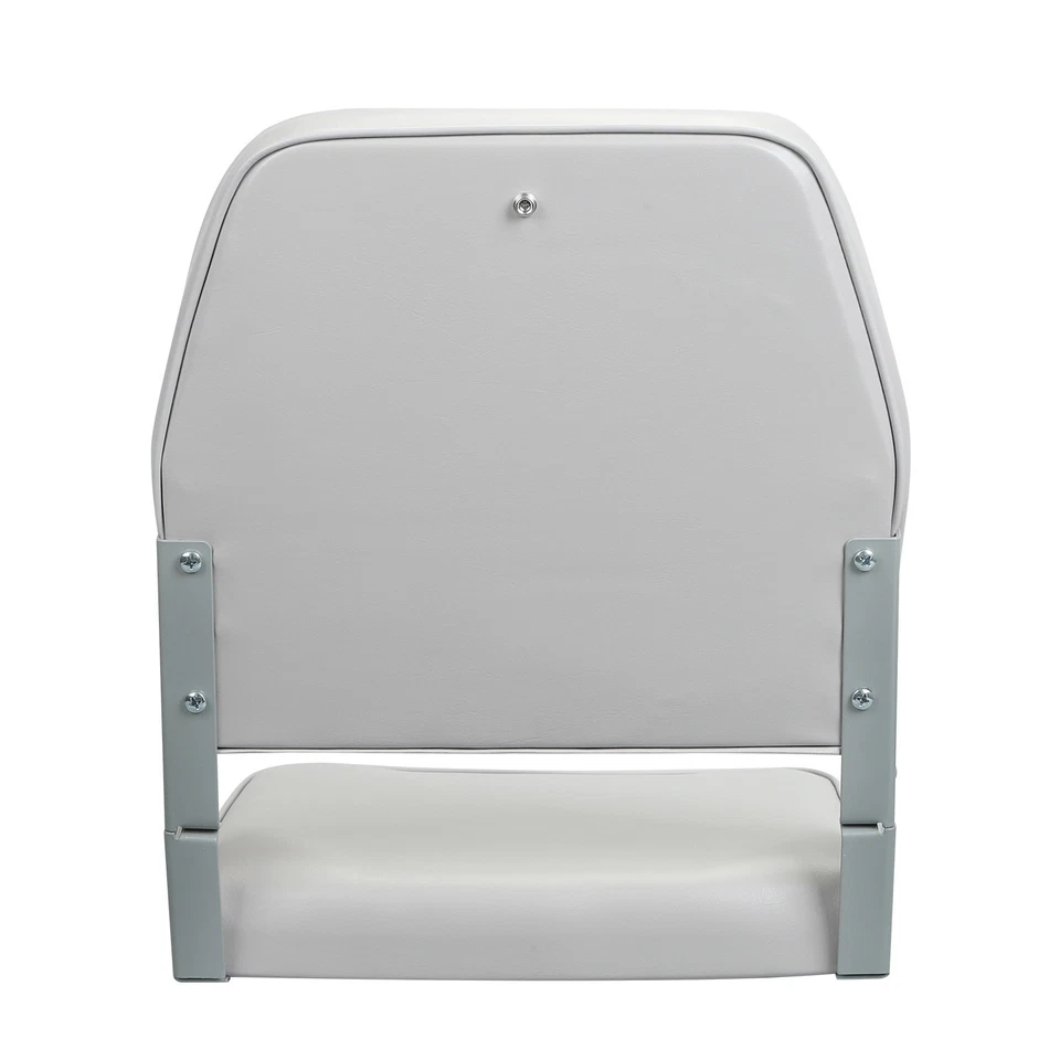 ERGOSEAT Low Back Boat Seat Fold-Down Fishing Boat Seat, 1 Pack, Light Gray - Image 3 of 4