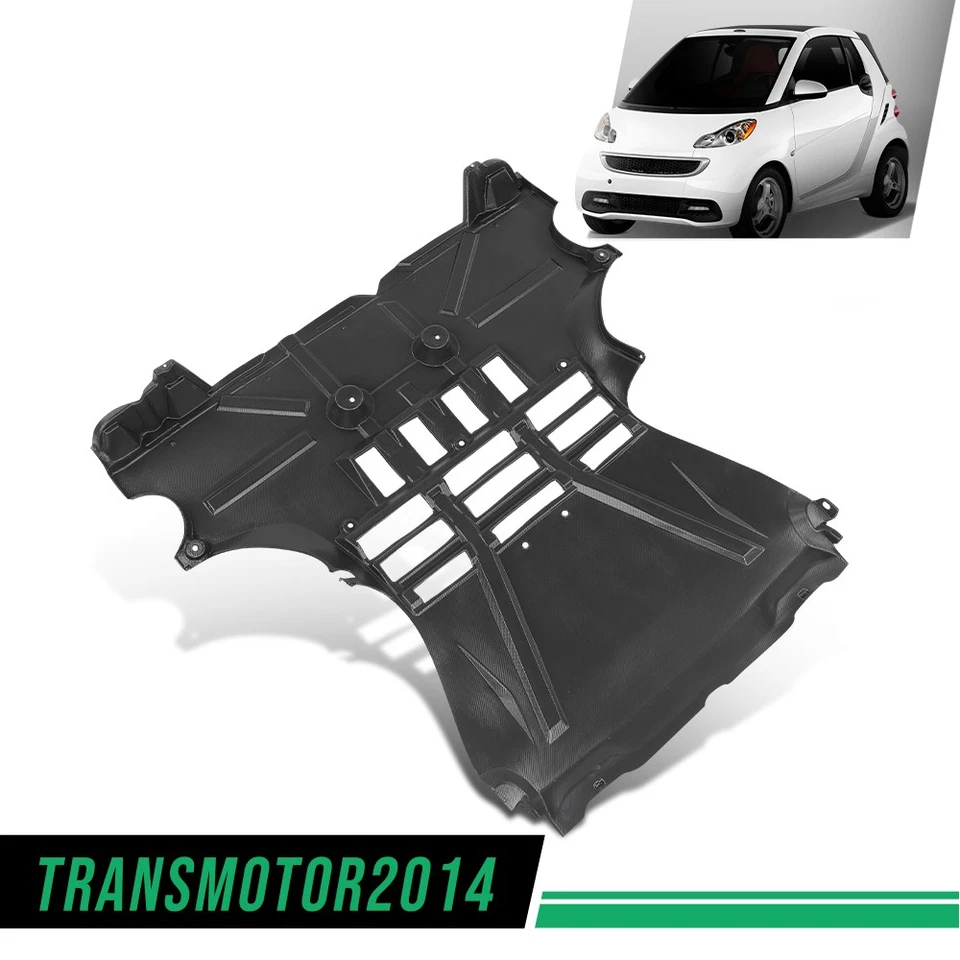 Protector contra salpicaduras de motor apto para Smart Fortwo 2010-2013 debajo de la cubierta Foto 2 de 4