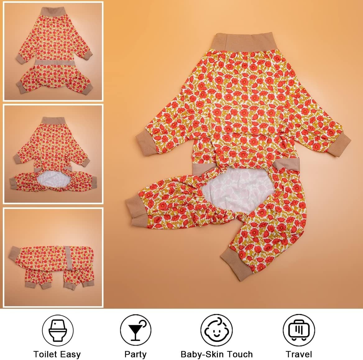 Dog Pajamas Post Operative Protection Jumpsuit Sweater Bodysuit for Big Dogs XXL