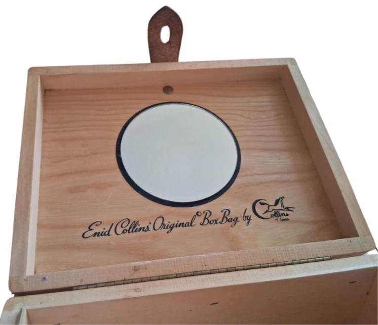 Raro 1968 Enid Collins Texas "Glad Money" Caja Bolso Monedero Joyas Monedas Oro Ángel Foto 4 de 4