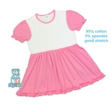 Adult dress Baby Pink and White