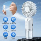 Misting Fan Portable Handheld Mini Rechargeable with 3 Speeds & Water Spray