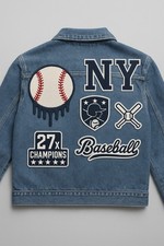 Baseball Inspired Embroidered Patch Set for Jackets | Iron On Sports Applique