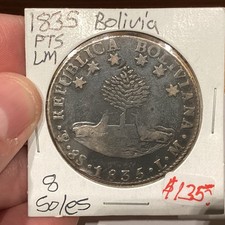 Bolivia 1835 8 Soles