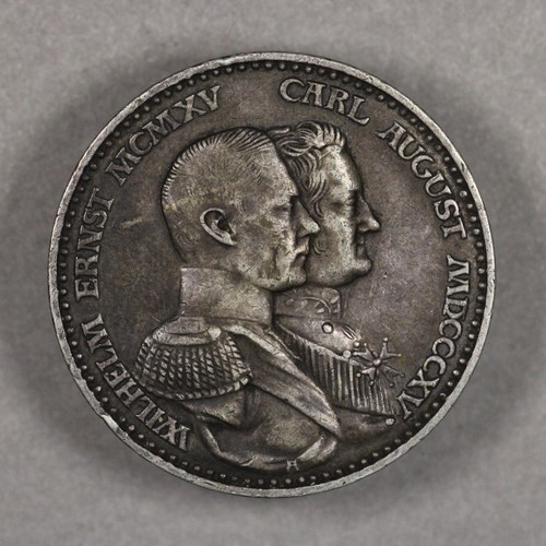 1915 A Saxe-Weimar-Eisenach Germany Silver 3 Mark William Ernest