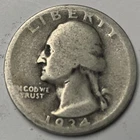 1934 D  US 25 Cents Silver Washington Quater