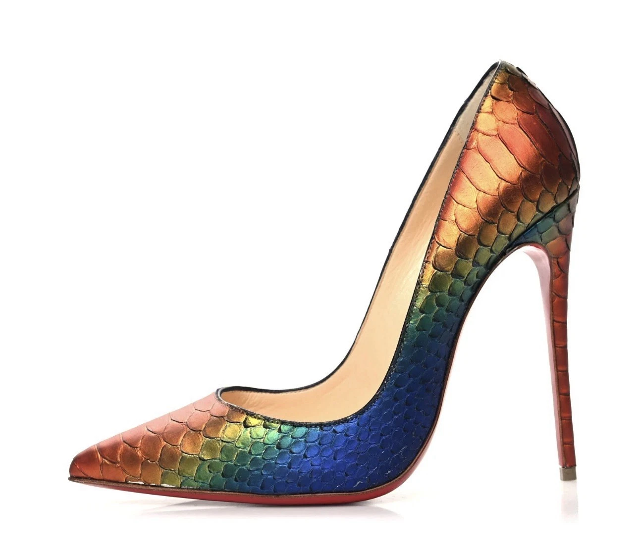 Christian Louboutin — Christian Louboutin Python Snakeskin So Kate 120 Pumps Heels 40EU $1395