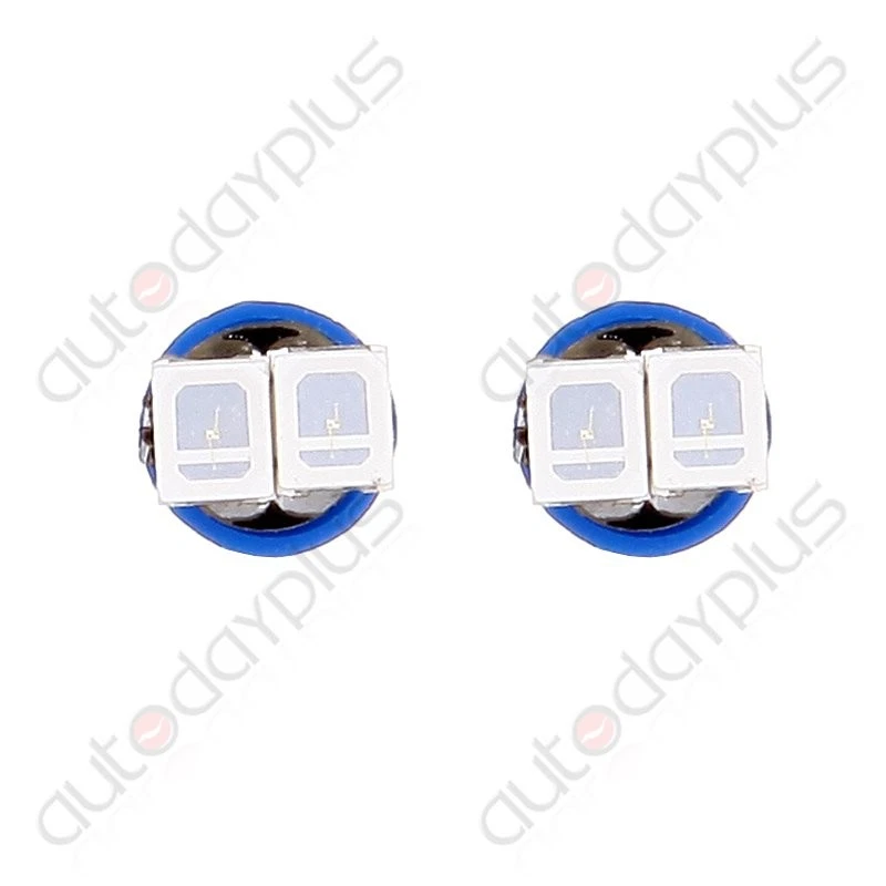 20X Blue T5 Wedge 2-2835SMD Instrument Cluster Panel Gauge Dash LED Bulb Light Foto 2 de 4