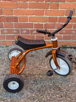 Raleigh Scrambla Mini Trike Vintage Childrens Tricycle Orange Made