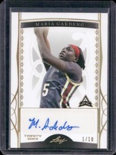 Maria Gakdeng 2023 Leaf Trinity Gold Auto Autograph Rc /10