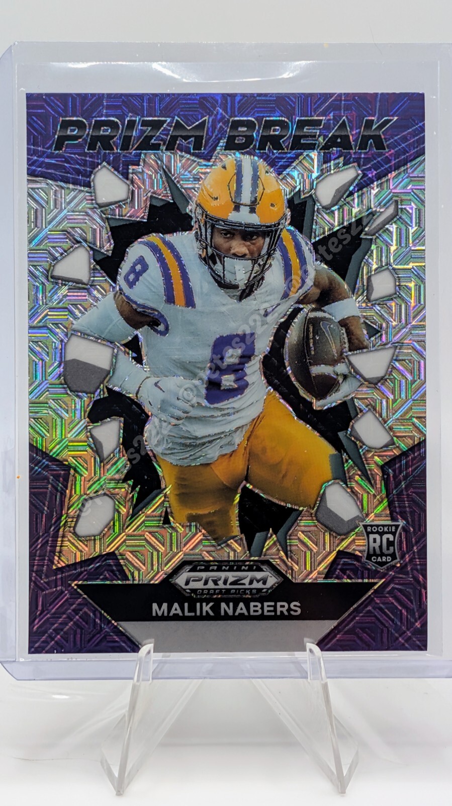 2024 Panini Prizm Draft Picks - Malik Nabers Prizm Break Mojo Refractor /25