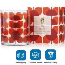 Image of Orla Kiely Geranium Luxury Scented Candle Room Home Fragrance 200g NEW BOXED UK