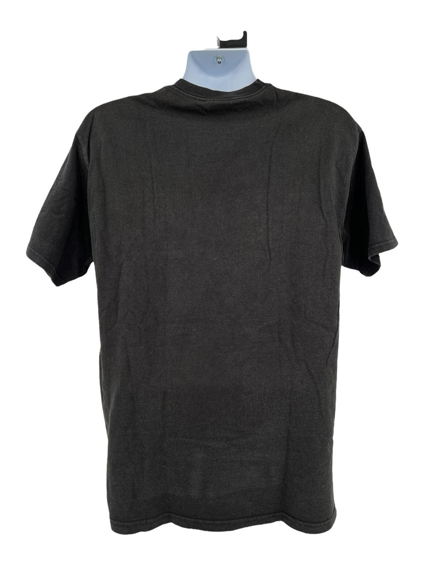 Vintage 90s Stussy Black Rock Music Double S Graphic T Shirt Mens