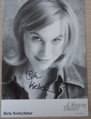 Autogramm Theater TV Schauspielerin Birte Kretschmer Ohnsorg Theater (113700)