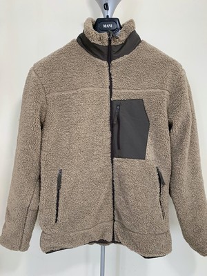 zara man grey shearling jacket