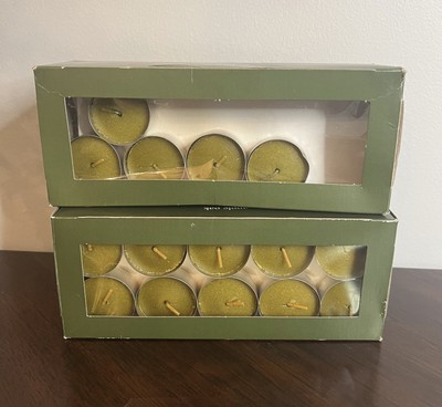 Pier 1 Imports Apple Oak Tea Light Candles 1 Full box plus 15 - total of 45