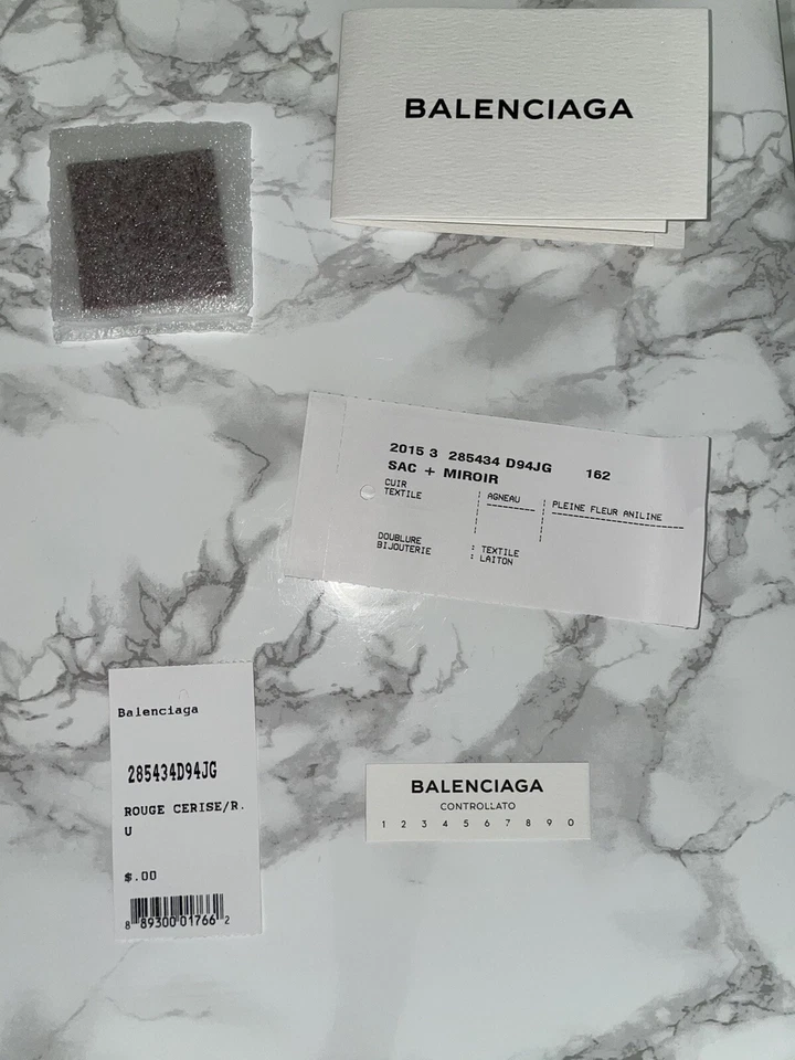 Bolso Balenciaga Gold Giant 12 Town rojo Foto 2 de 4
