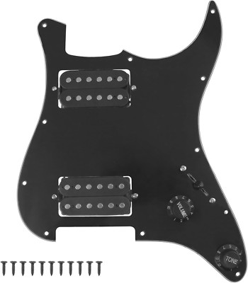 11-Hole 3-Ply HH Prewired Loaded Pickguard W/Alnico 5 HH Humbucker Pickups Compa