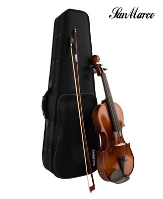 DVA-200 student viola SanMarco 13'', 14'' with 4 fine tuners,bow and triangle case