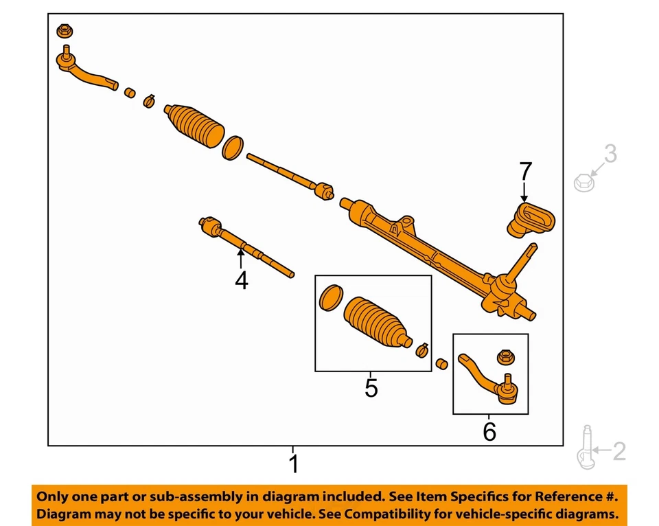 Used Rack and Pinion Assembly fits: 2016 Nissan Sentra Manual Rack and Pinion fr Foto 3 de 4