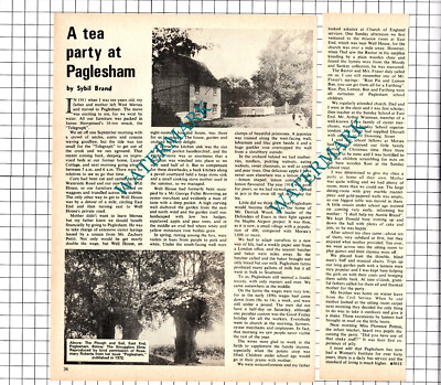 Well House Paglesham Essex - 1974 zweiteiliger Ausschnitt / Druck