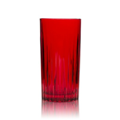 Beefeater Gin Glas 0,4l Longdrink Tonic Cocktail Gläser Rot 24 Relief Konturglas