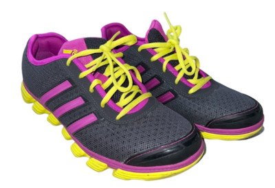Adidas Black Sneakers with Purple and Neon Yellow Highlights Unisex Adidas original STADT Sneakers | Purple | USA Stockists main image 3