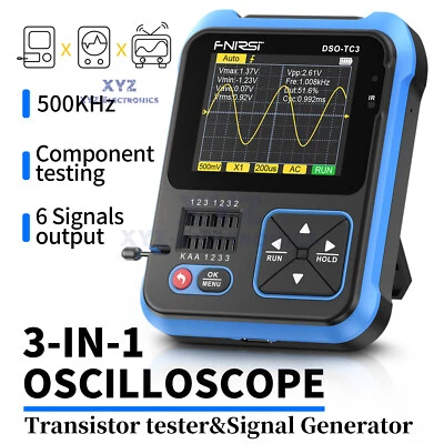 3 in 1 FNIRSI DSO-TC3 Digital Oscilloscope Transistor Tester Signal Generator