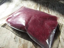 Irish Fly Supplies Claret Hares Dubbing with Pearl Flash Faux seals fur.