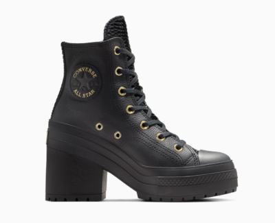 NEW Women's CONVERSE Chuck 70 De Luxe Heel Leather A12346C Boots