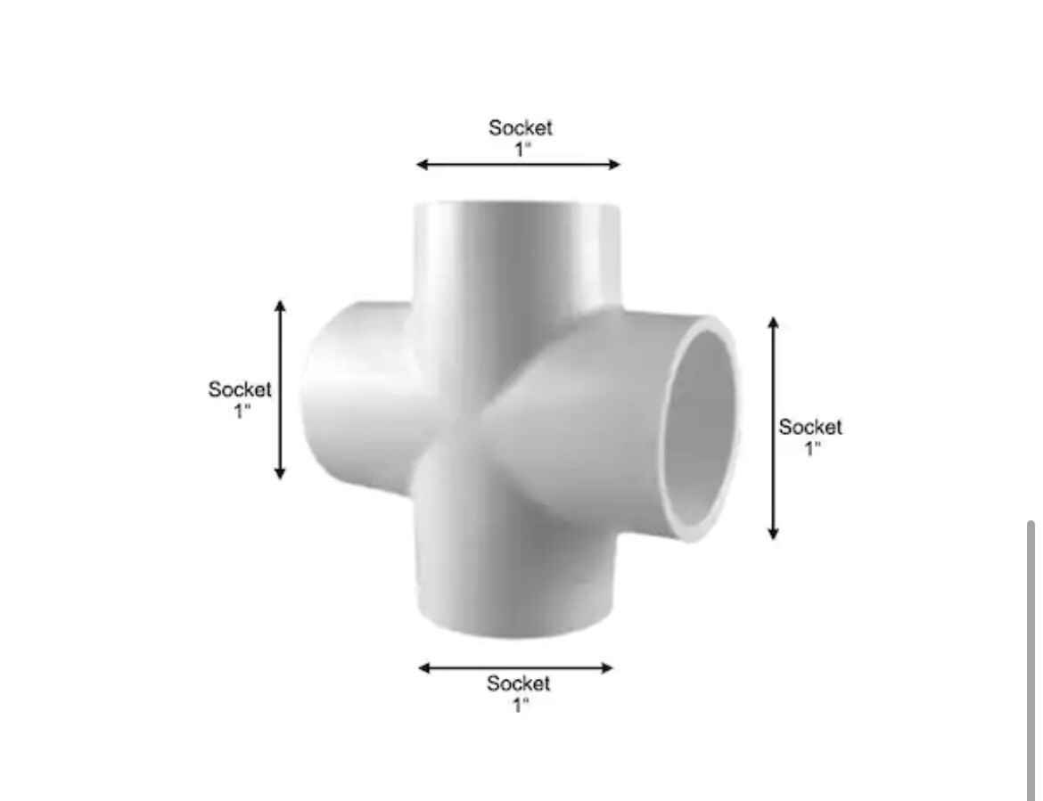 50 - 1” Pvc Cross  Schedule 40  Nibco USA (pn:2410 420-010)