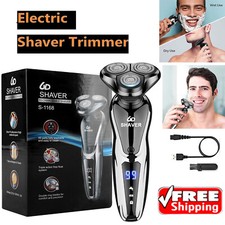 Electric Shaver Beard Shaving Rechargeable USB Men Wet/Dry Trimmer Rotary Razor
