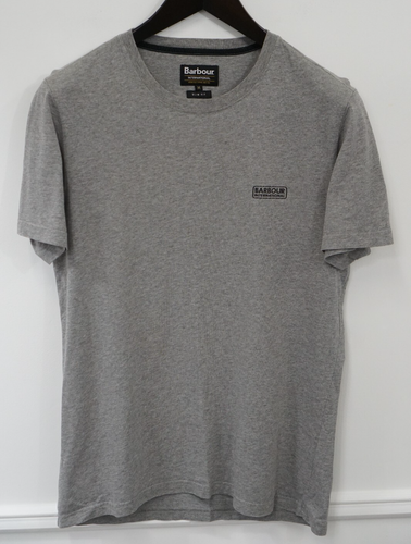 Hommes Barbour International T-Shirt Blanc Pull Décontracté Slim Fit Taille M - Photo 1 sur 8