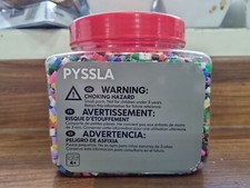 IKEA PYSSLA Big Box Of Beads mixed colours assorted 600g iron on hama tub large
