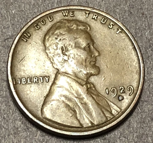 1929-D Lincoln Wheat Cent Penny XF - B