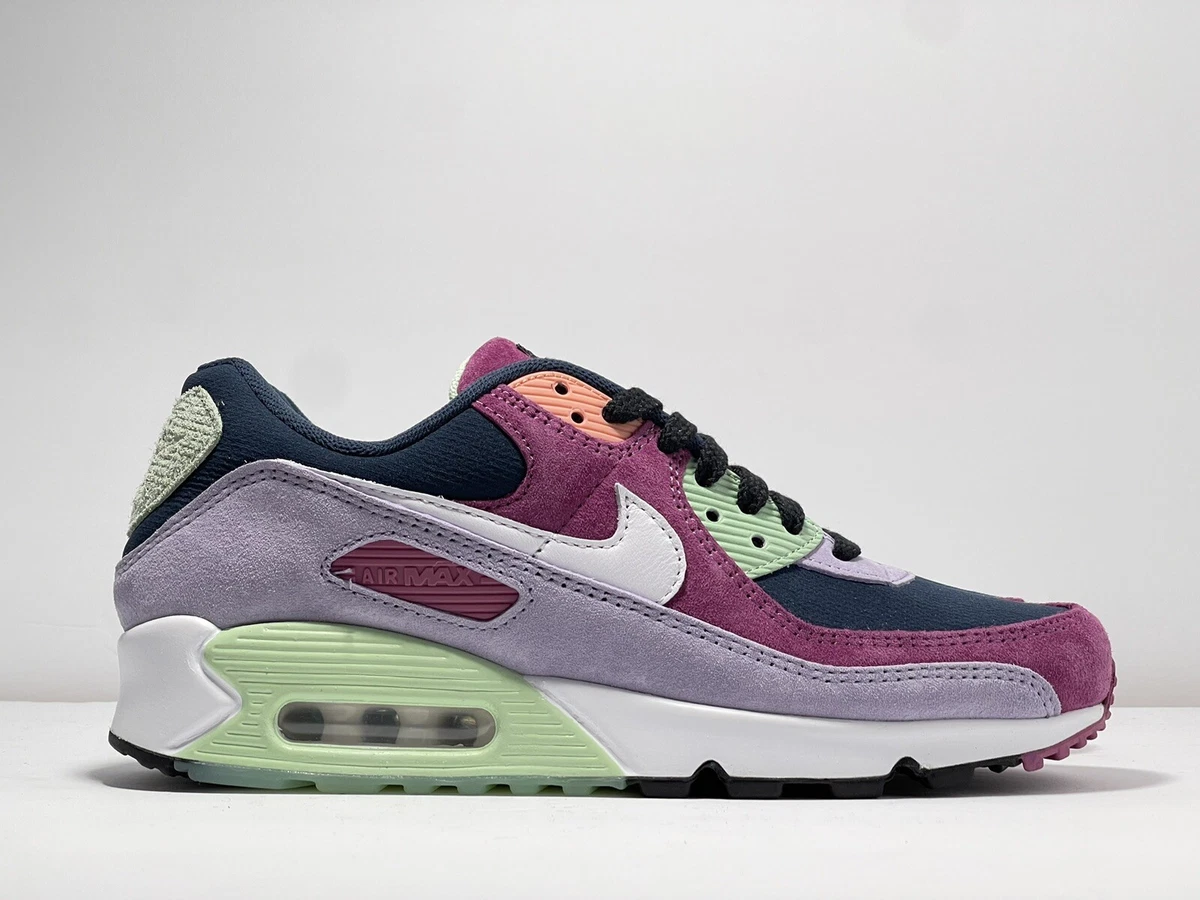 Purple and lime cheap green air max