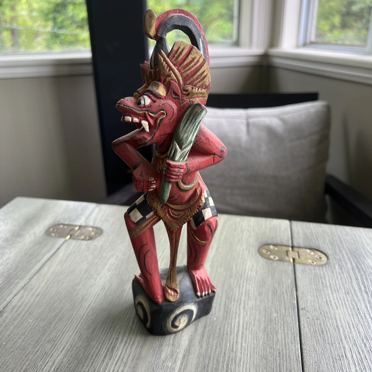 东南亚木制古董雕像| eBay