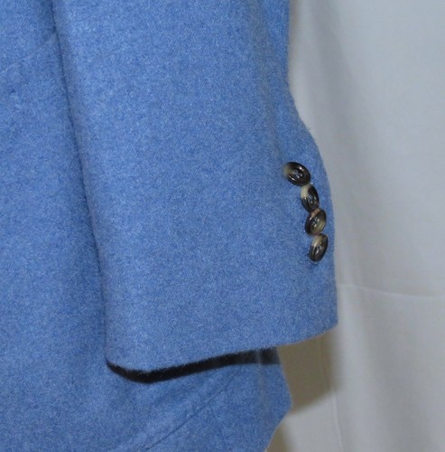 Stile Latino x Attolini Solid Blue 100% Cashmere Two Button Sport Coat 42R - Picture 8 of 14