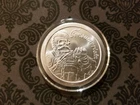 2013 CONSUMERISM - 1 oz Silver Round BU SBSS in Capsule SANTA SKULL