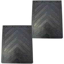 Mud Flaps Semi Truck Trailer Rubber 30" x 24" 1 Pair 3/8" Thick Design Chevron