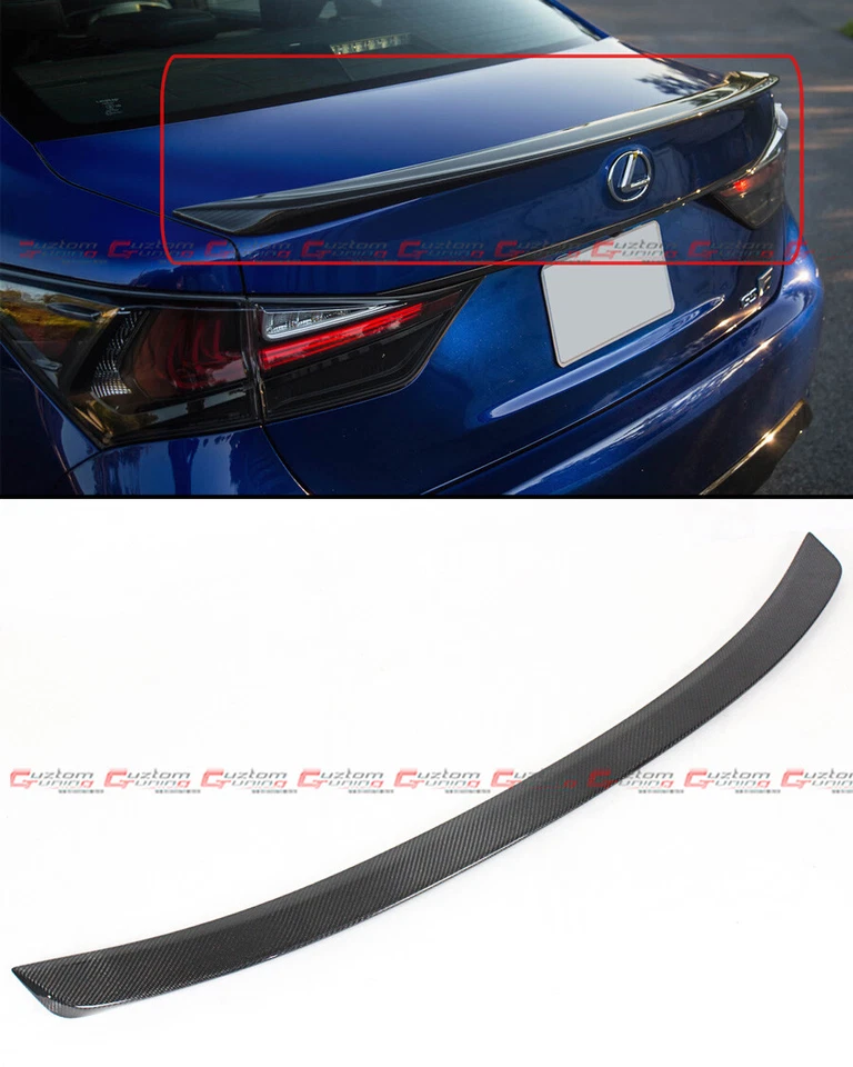 ALERÓN TRASERO DE FIBRA DE CARBONO ESTILO DEPORTIVO F LEXUS GS350 GS450H 2013-2020 Foto 2 de 4
